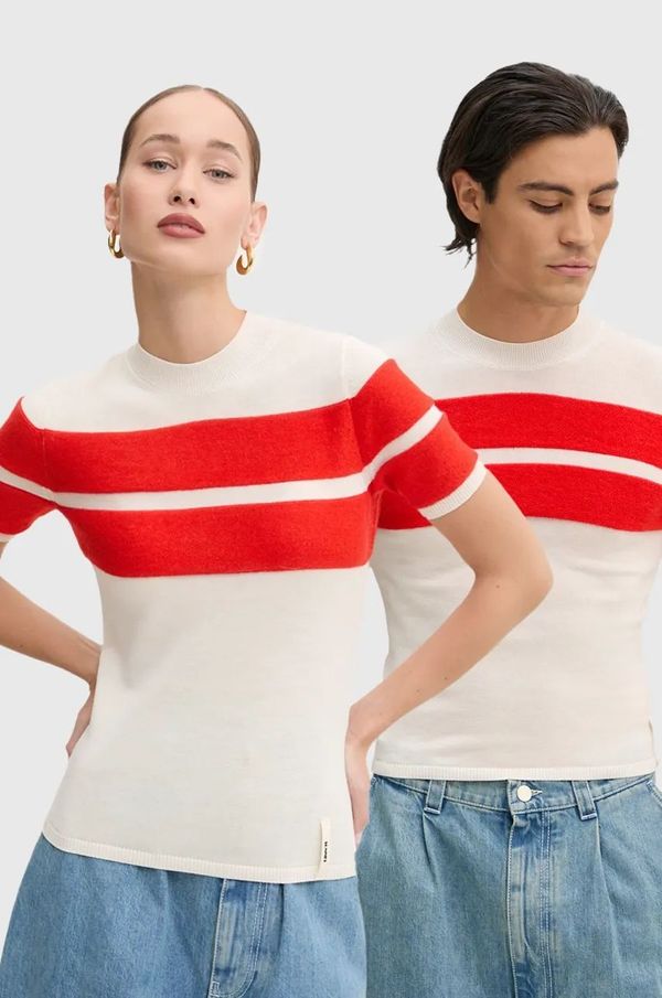 Sunnei Vuneni pulover Sunnei boja: bež, lagani, RTWXKNW003