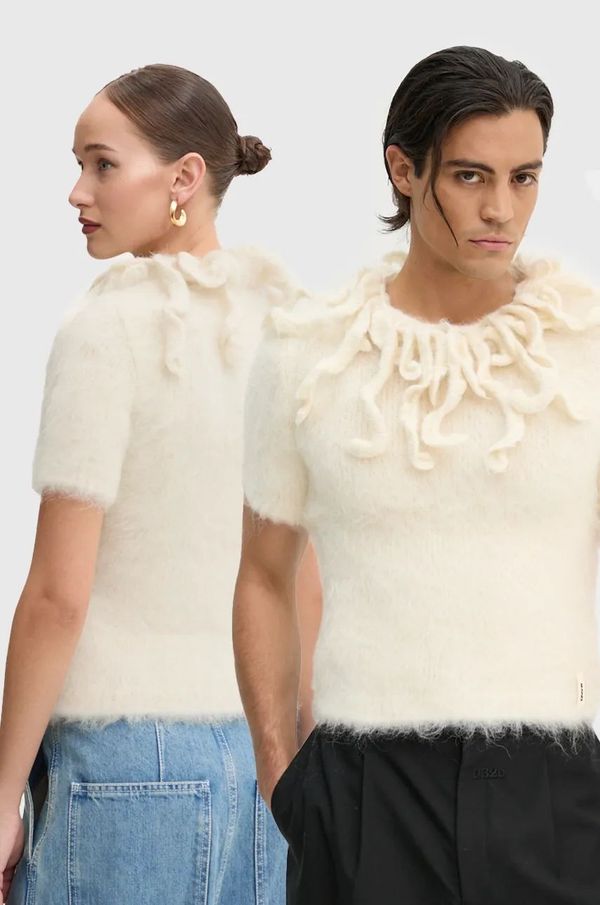 Sunnei Vuneni pulover Sunnei boja: bež, topli, RTWXKNW008