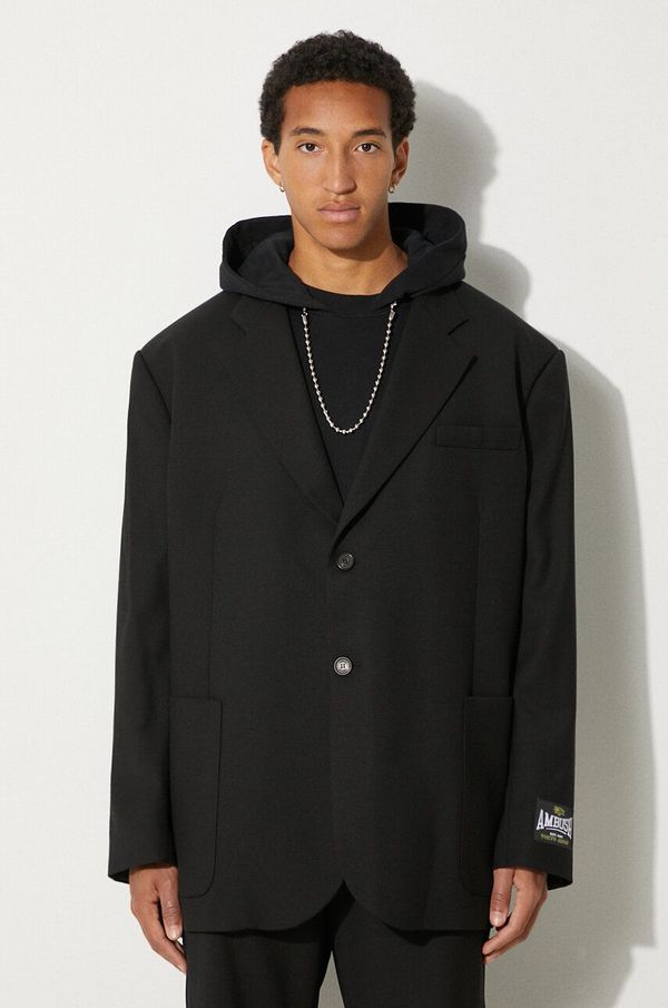 Ambush Vuneni sako AMBUSH Oversized Jacket boja: crna, BMEN005F24FAB0011000