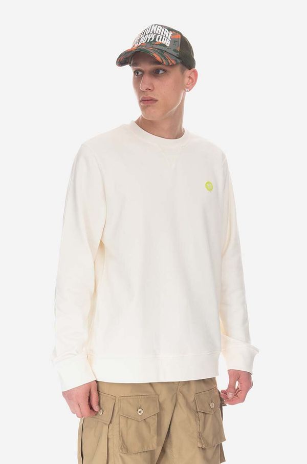 Wood Wood Pamučna dukserica Wood Wood Tye Sweatshirt boja: bež, melanž, 10255604.2424-OFFWHITE
