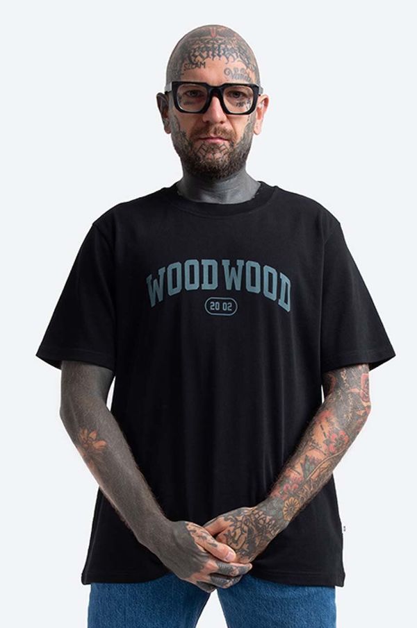 Wood Wood Pamučna majica Wood Wood Bobby IVY T-shirt boja: crna, s tiskom, 12135703.2489-GREYMEL