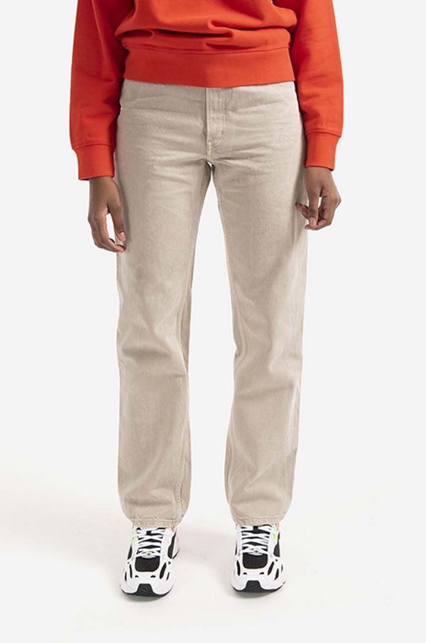 Wood Wood Pamučne traperice Wood Wood Ilo Rigid Denim visoki struk, 12211305.7051-LIGHTSA