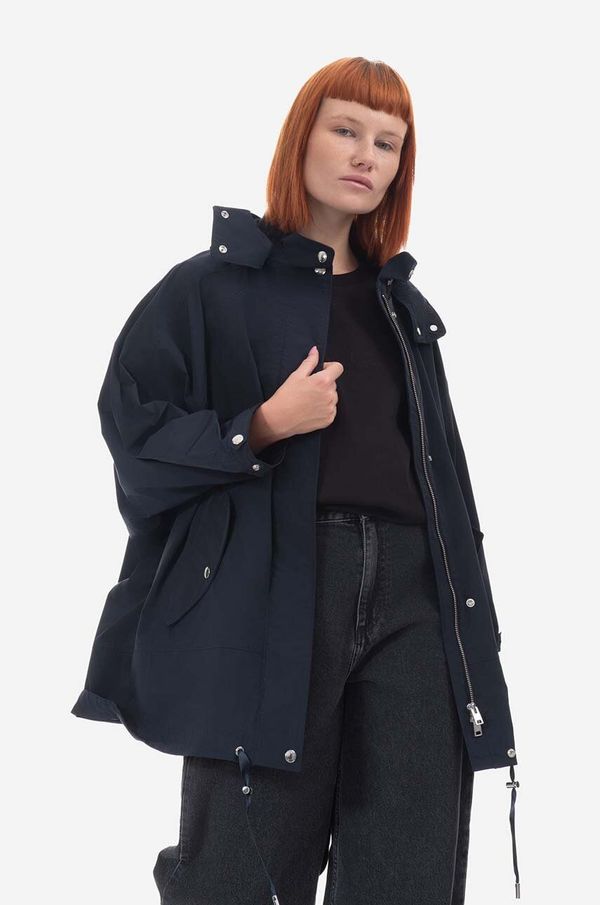 Woolrich Parka Woolrich Summer Anorak za žene, boja: tamno plava, za prijelazno razdoblje, CFWWOU0788FRUT3128-3989