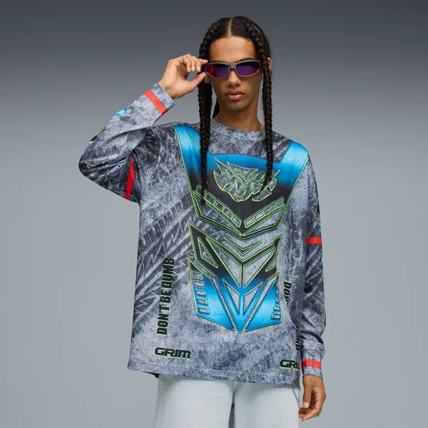 PUMA A$AP ROCKY x PUMA Moto Armor Long Sleeve Tee Unisex, Clothing, White, S
