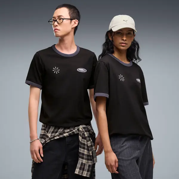PUMA FUTURE.PUMA.ARCHIVE Ringer Tee Unisex, Clothing, Black, S