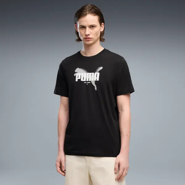 PUMA Graphics PUMA Tee Men, Clothing, Black, S
