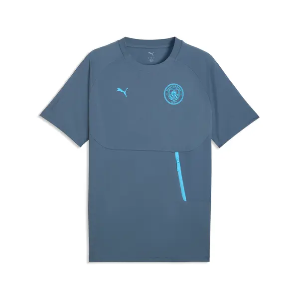 PUMA Manchester City PUMATECH Pocket Tee Men, Sport, Evening Sky/Luminous Blue, S