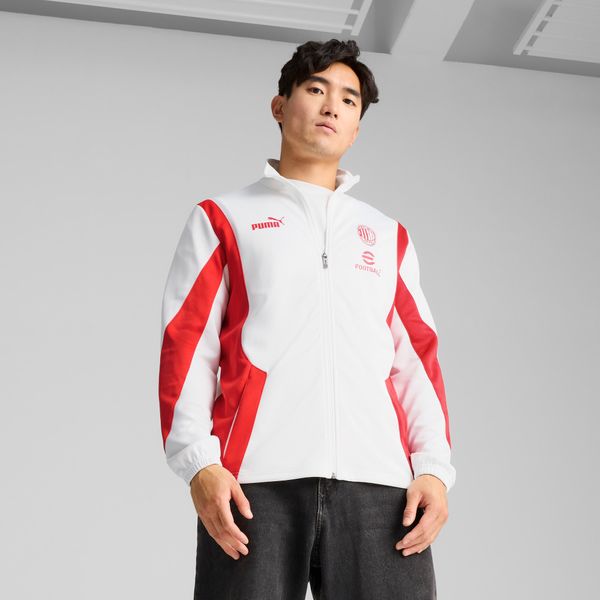 PUMA Men's Puma AC Milan ftbl NRGY+ Jacket, White, Size XL, Clothing
