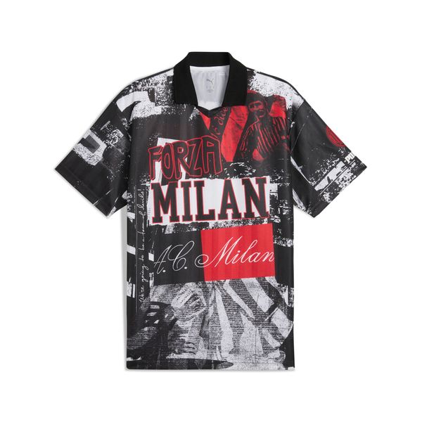 PUMA Men's Puma AC Milan ftbl NRGY+ Retro Jersey, Red, Size XXL, Sport