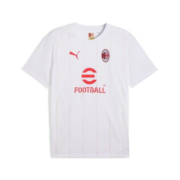 PUMA Men's Puma AC Milan Pre-match Jersey, White, Size L, Clothing