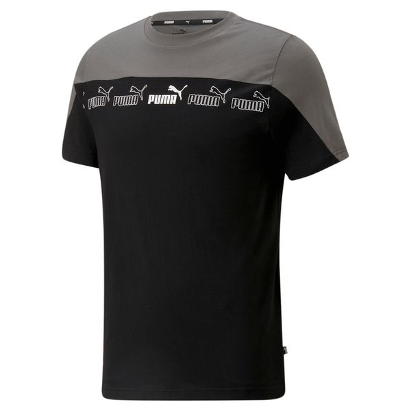 PUMA Men's Puma Around the Block T-Shirt, Black, Size S, Clothing