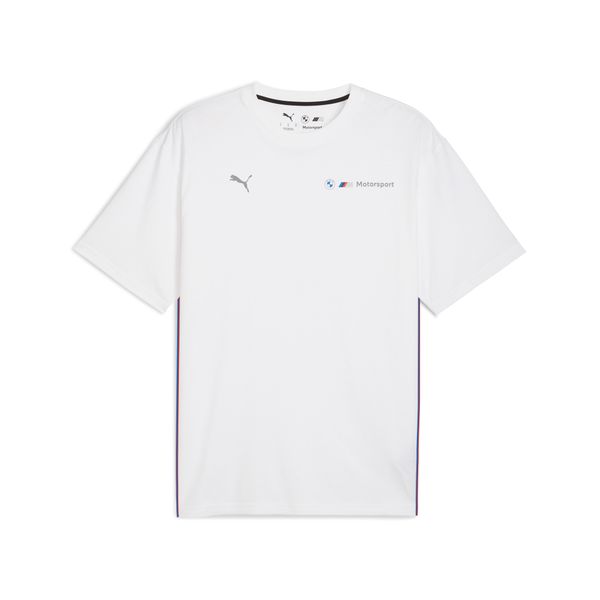 PUMA Men's Puma BMW M Motorsport Essentials+ Logo T-Shirt, White, Size XL, Clothing