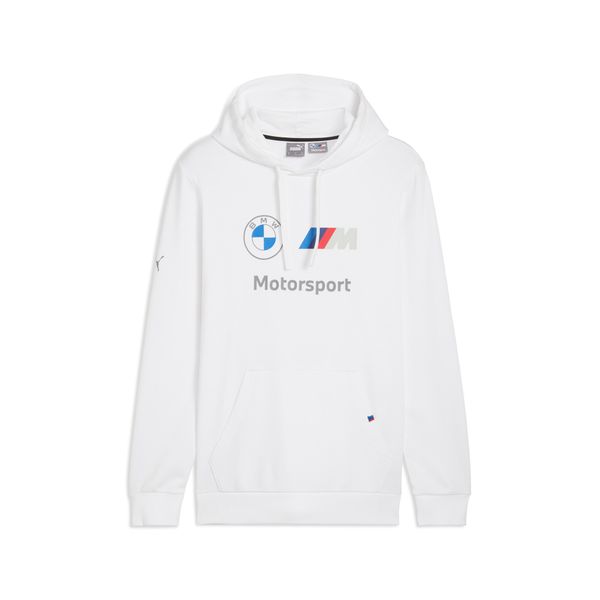 PUMA Men's Puma BMW M Motorsport ESS's Hoodie, White, Size S, Clothing