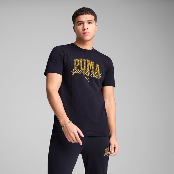 PUMA Men's Puma Class Graphic T-Shirt, Blue, Size M, Clothing