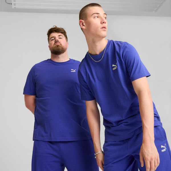 PUMA Men's Puma CLASSICS Small Logo's T-Shirt, Blue, Size XS, Clothing