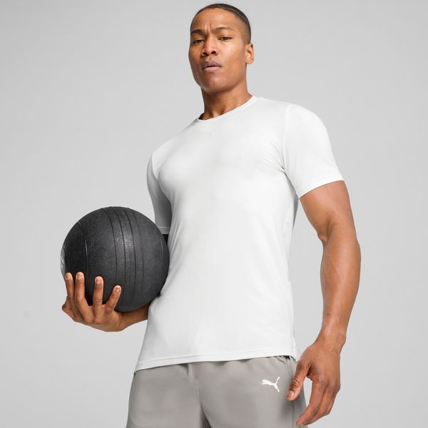 PUMA Men's Puma CLOUDSPUN Soft Branded T-Shirt, White, Size XL, Clothing