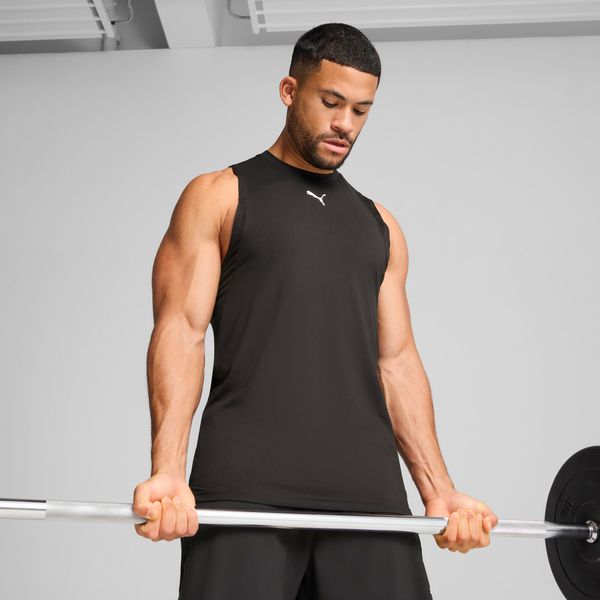 PUMA Men's Puma CLOUDSPUN Soft Breathable Tank, Black, Size XS, Clothing