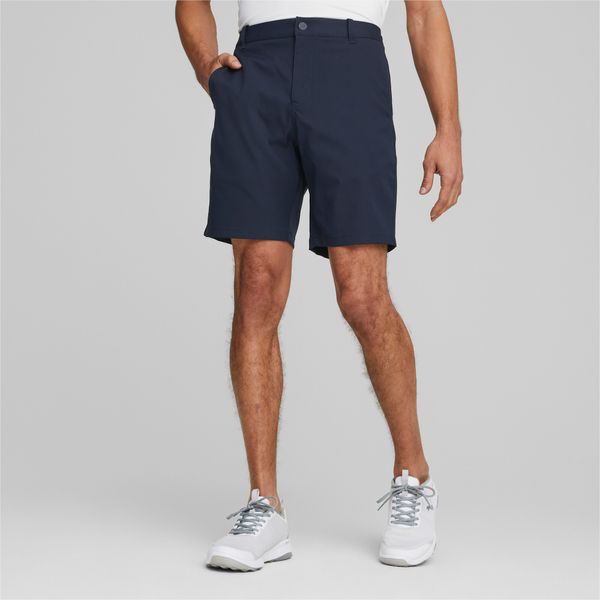 PUMA Men's Puma Dealer 8" Golf Shorts, Blue, Size 32, Clothing