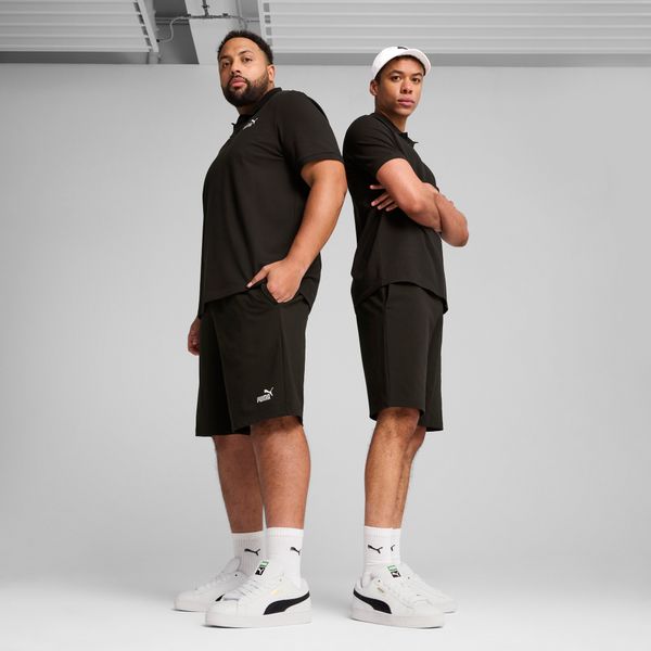 PUMA Men's Puma Essentials No. 1 Logo Jersey 10" Shorts, Black, Size XXL, Men