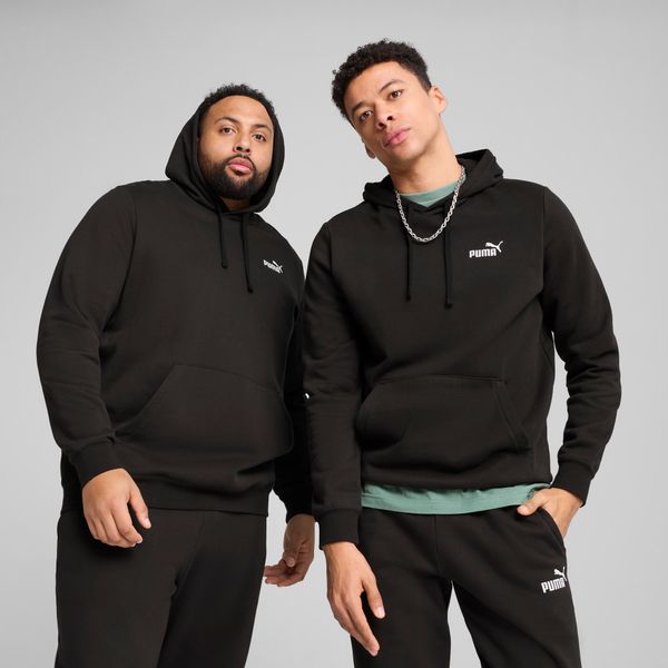 PUMA Men's Puma Essentials Small No. 1 Logo Hoodie, Black, Size M, Clothing