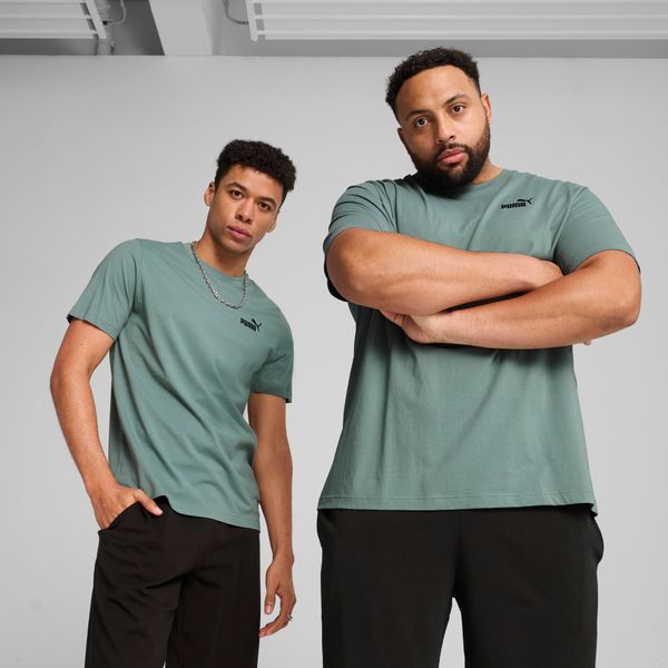 PUMA Men's Puma Essentials Small No. 1 Logo T-Shirt, Green, Size XXL, Clothing