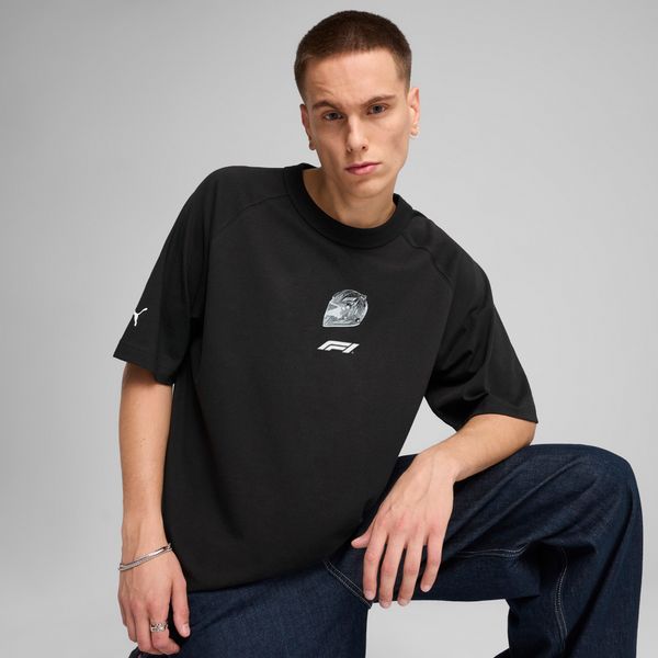 PUMA Men's Puma F1® Graphic Raglan T-Shirt, Black, Size XXL, Clothing