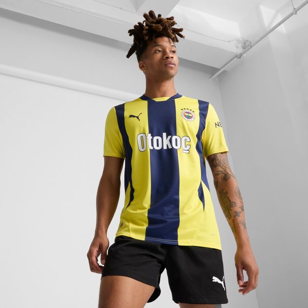 PUMA Men's Puma Fenerbahçe SK 24/25 Home Jersey, Yellow, Size S, Clothing
