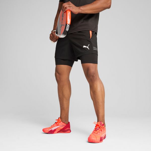 PUMA Men's Puma INDIVIDUAL 2-in-1 Padel Shorts, Black, Size S, Clothing