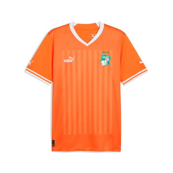PUMA Men's Puma Ivory Coast Home Jersey, Orange, Size XS, Sport