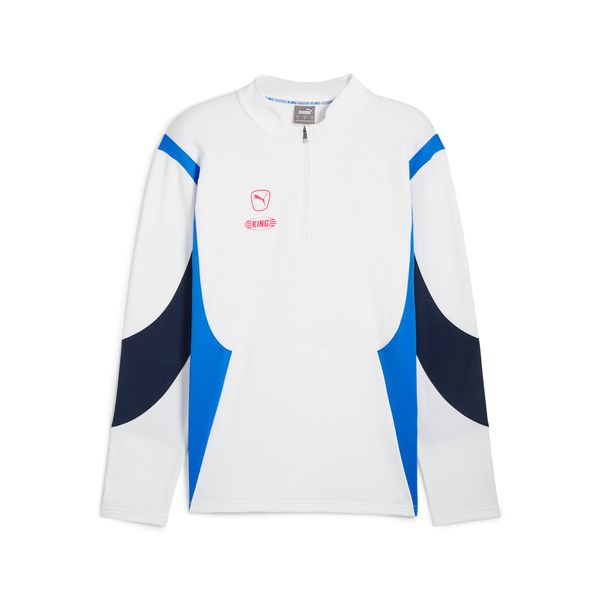 PUMA Men's Puma KING Pro's Football Quarter-zip Top, White, Size M, Sport