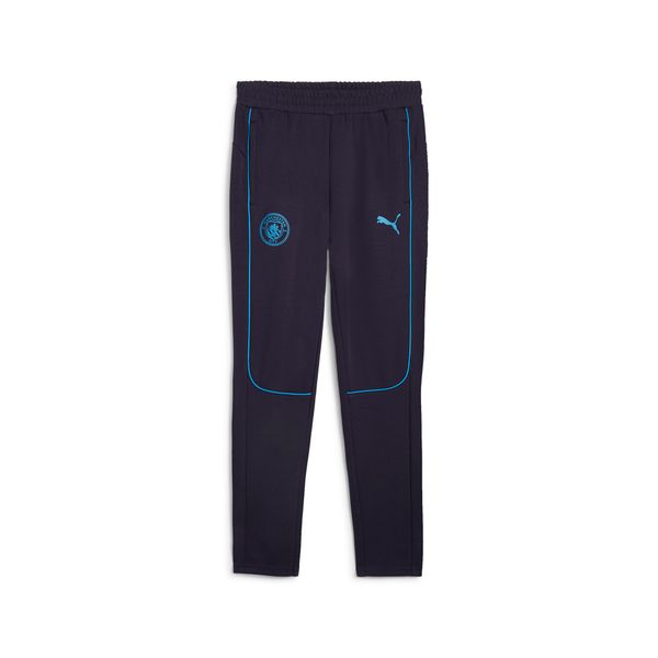 PUMA Men's Puma Manchester City Casuals Pants, Blue, Size L, Sport