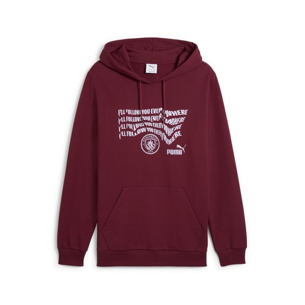 PUMA Men's Puma Manchester City ftbl NRGY Hoodie, Red, Size L, Sport