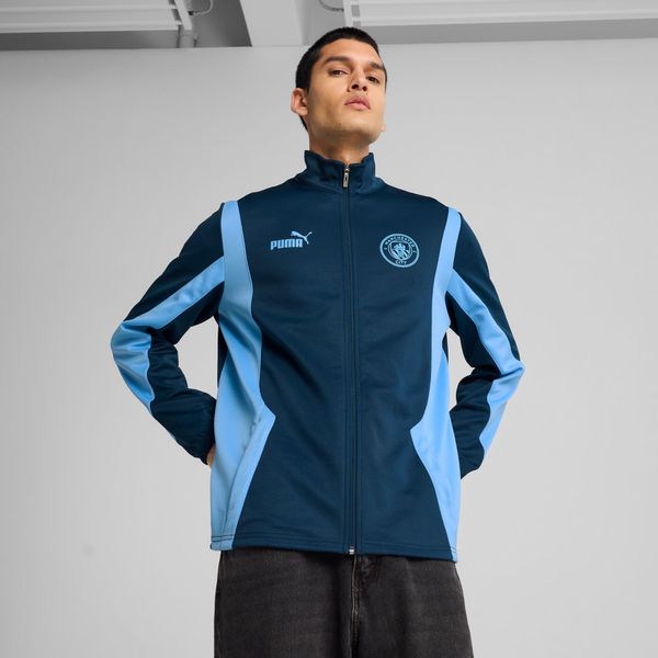 PUMA Men's Puma Manchester City ftbl NRGY+ Jacket, Blue, Size S, Clothing