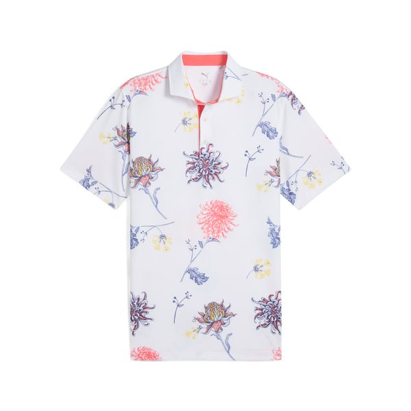 PUMA Men's Puma MATTR Dahlia Polo T-Shirt, White T-Shirt, Size XXL T-Shirt, Clothing