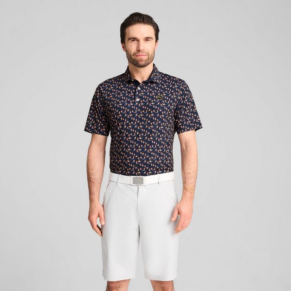 PUMA Men's Puma MATTR Paradise Golf Polo T-Shirt, Blue T-Shirt, Size 3XL T-Shirt, Clothing