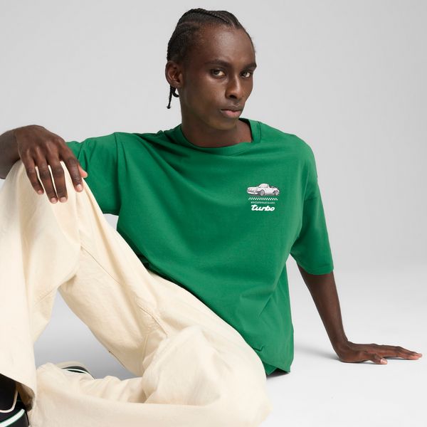 PUMA Men's Puma Porsche Legacy Graphic Tee 1, Green, Size M, Clothing