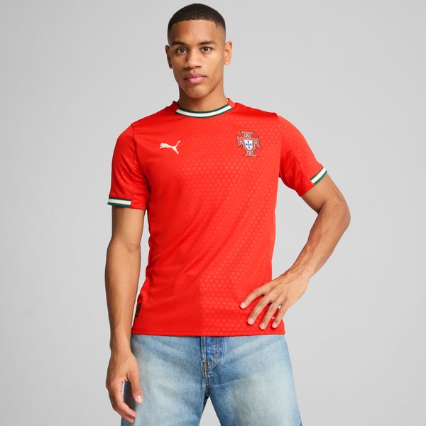 PUMA Men's Puma Portugal 2025 Home Jersey, Red, Size S, Clothing