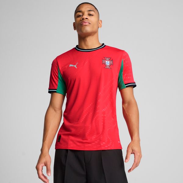 PUMA Men's Puma Portugal's Team 2025 Home Jersey, Red, Size XXL, Clothing
