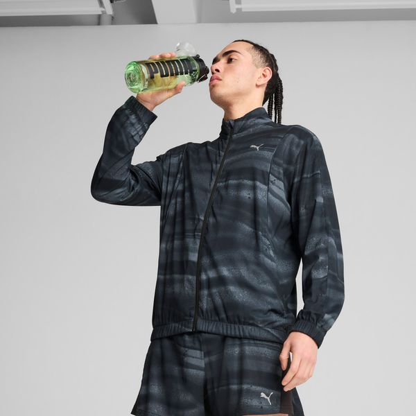 PUMA Men's Puma RUN VELOCITY Graphic Jacket, Black, Size XL, Clothing