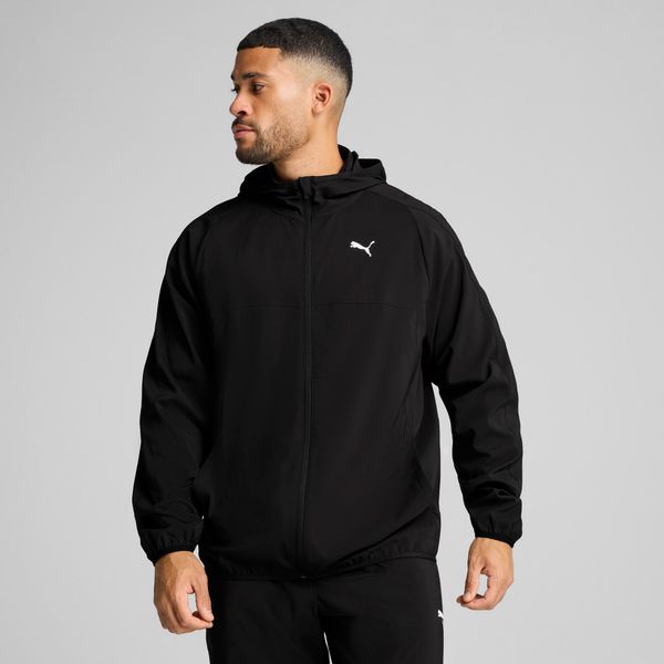 PUMA Men's Puma TAD TECH Woven Full Zip, Black, Size L, Clothing