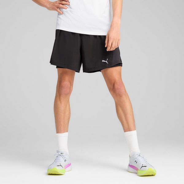 PUMA Men's Puma VELOCITY 2-in-1 Running Shorts, Black, Size 3XL, Clothing