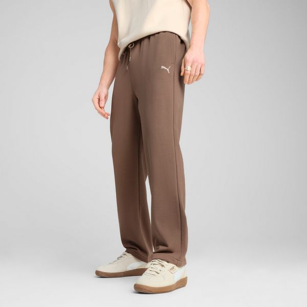 PUMA Men's Puma WARDROBE Essentials Relaxed Sweatpants, Brown, Size XXL, Clothing