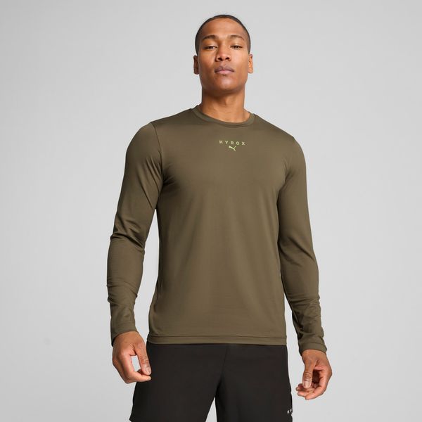 PUMA Men's Puma x HYROX CLOUDSPUN Long-Sleeve T-Shirt, Green, Size 3XL, Clothing