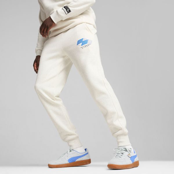 PUMA Men's Puma x HYROX Logo Fleece Pants, White, Size XL, Clothing