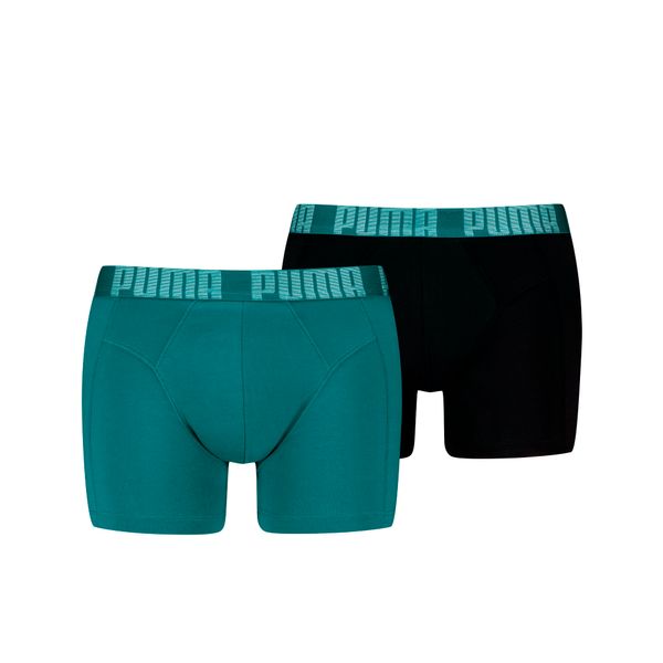 PUMA Men's Puma's Boxer Briefs 2 pack, Green, Size XL, Clothing