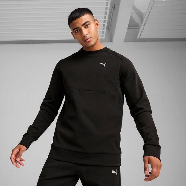 PUMA Men's PumaTECH Crew, Black, Size L, Clothing