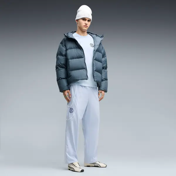 PUMA Olympique de Marseille PUMATECH-X Relaxed Track Pants Men, Clothing, Snow Mountain Blue Crystal, S