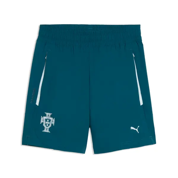 PUMA Portugal PUMATECH Relaxed Woven Shorts Youth, Football, Ocean Tropic/Silver Mist, 15-16Y