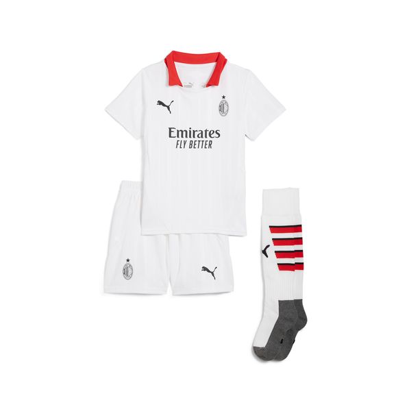 PUMA Puma AC Milan 24/25 Away Minikit Kids, White, Size 5-6Y, Clothing