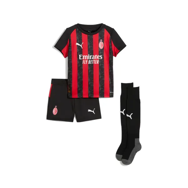 PUMA PUMA AC Milan 25/26 Home Minikit Kids, Clothing, Red/Black, 4-5Y